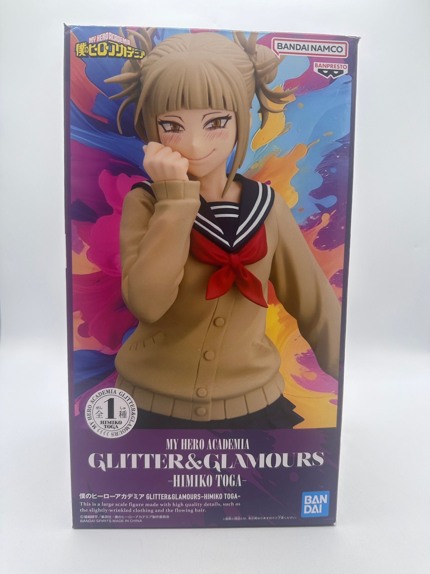 BOKU NO HERO FIGURA GLITTER & GLAMOURS HIMIKO TOGA COMO NUEVA