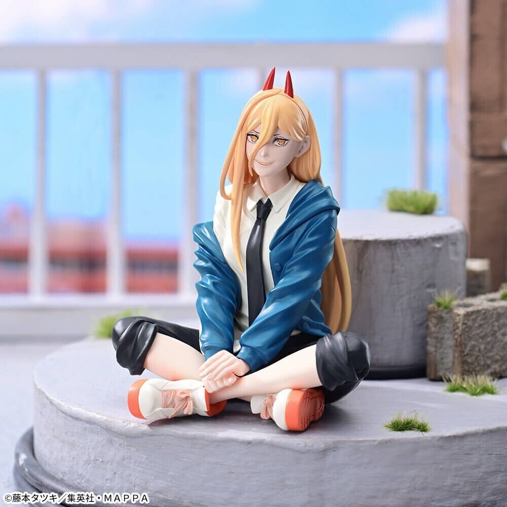 CHAINSAW MAN FIGURA POWER SENTADA SEGA MUY BUEN ESTADO