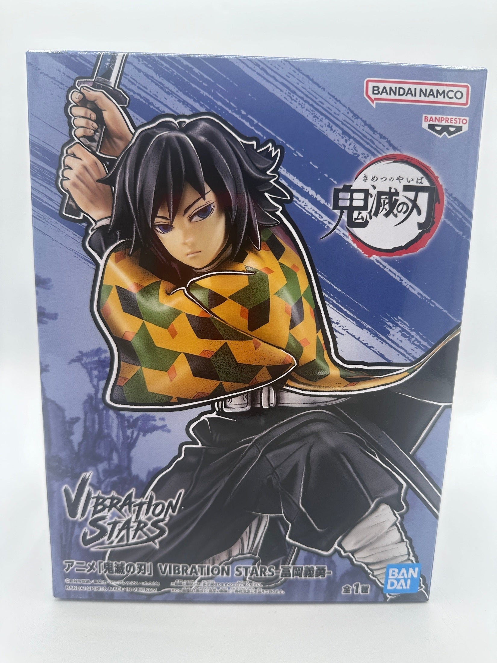 DEMON SLAYER GIYU TOMIOKA VIBRATION STARS COMO NUEVA Ichiban Kuji Otaku Village