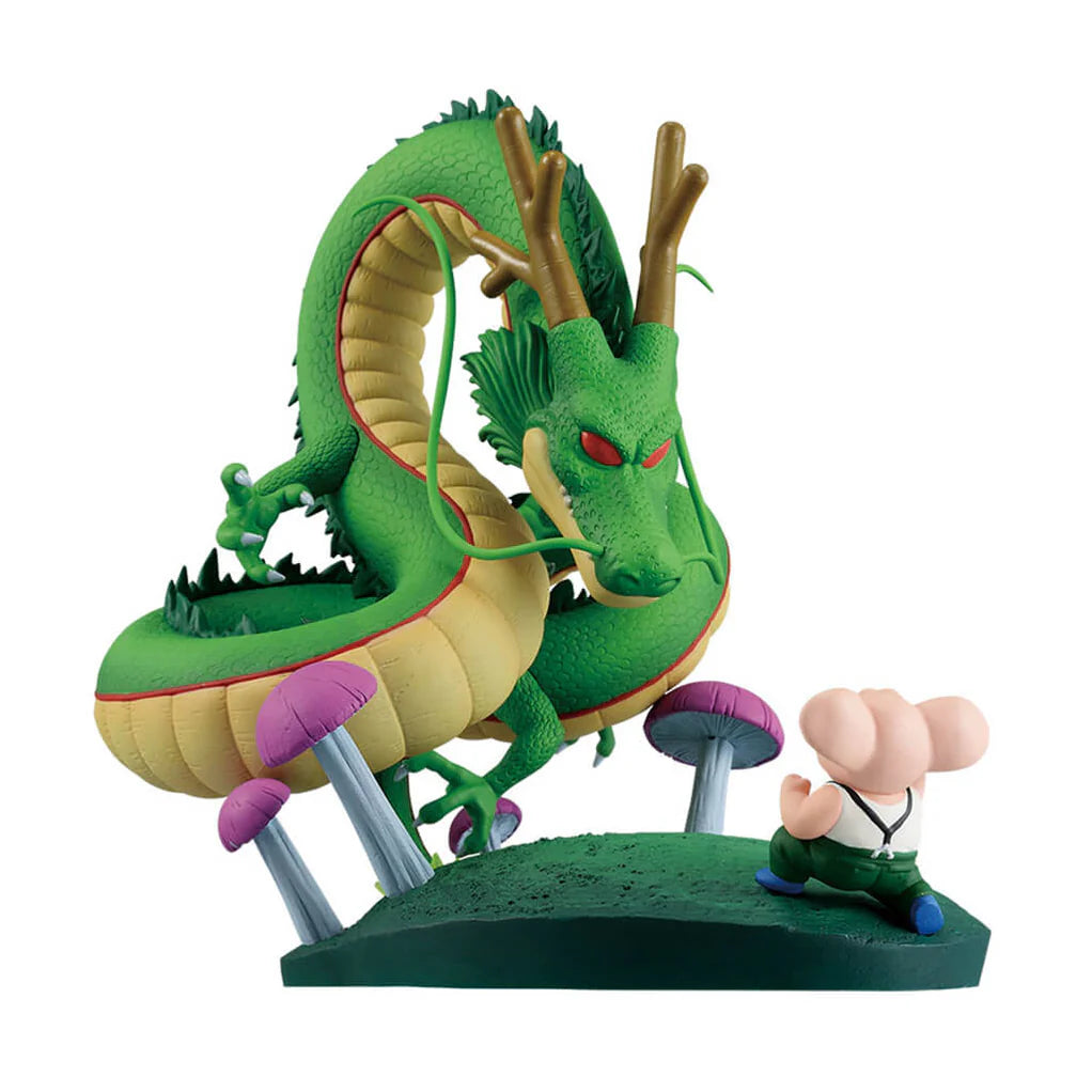 DRAGON BALL FIGURA DRAGON HISTORY II PREMIO B OOLONG Y SHENRON REVIBLE MOMENT ICHIBAN KUJI PRECINTADA PREVENTA 3-4 sem.