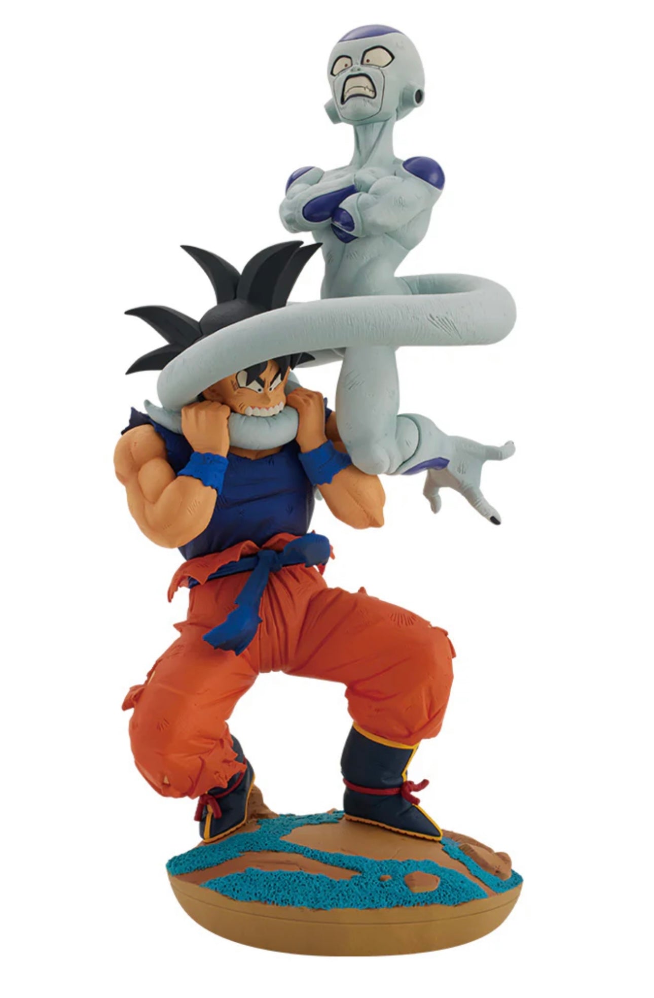 DRAGON BALL FIGURA DRAGON HISTORY PREMIO C FREZER VS GOKU REVIBLE MOMENT ICHIBAN KUJI PRECINTADA PREVENTA 3-4 SEM.