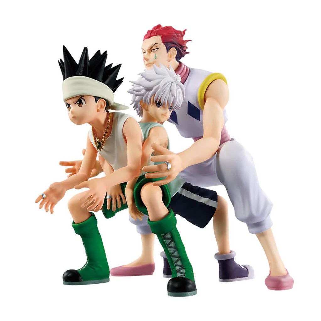 HUNTER X HUNTER FIGURA GREED ISLAND PRICE LAST ONE HISOKA, GON Y KILLUA REVIBLE MOMENT ICHIBAN KUJI PRECINTADA PREVENTA 3-4 sem.