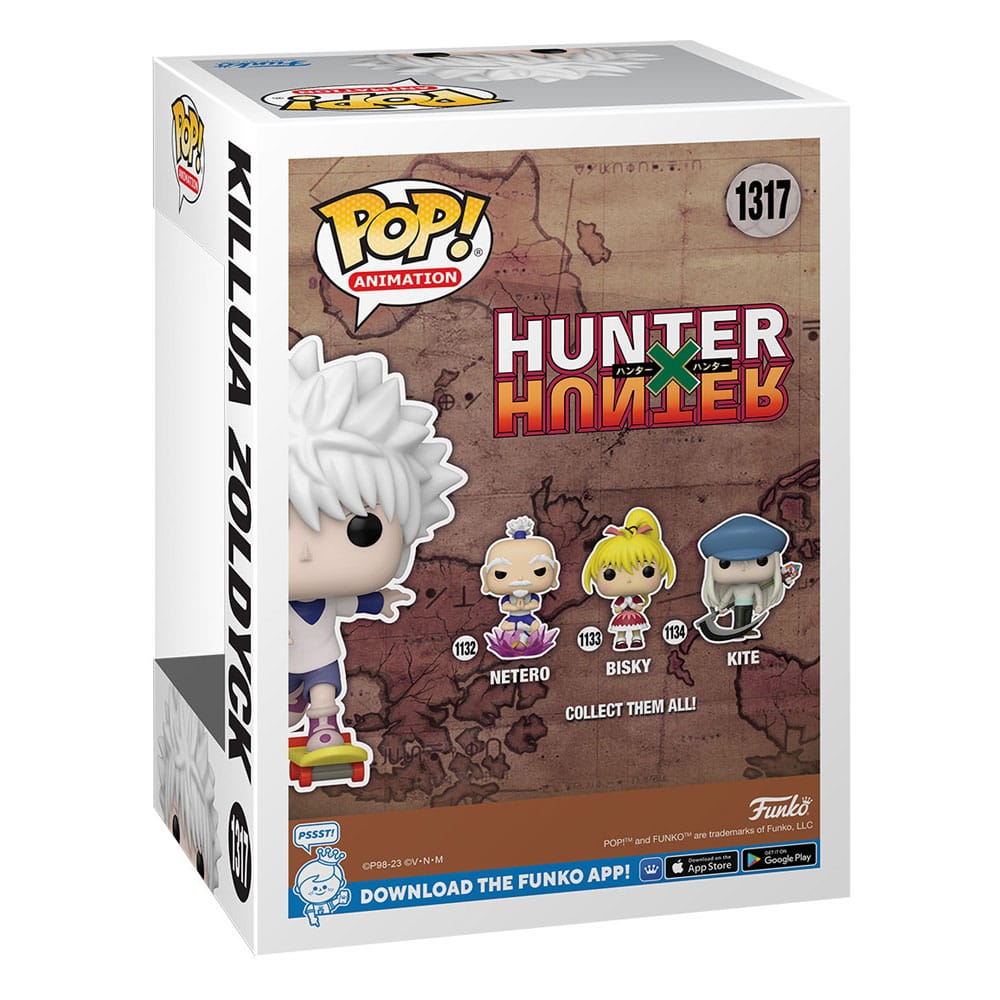 HUNTER X HUNTER POP! ANIMATION VINYL FIGUREN KILLUA W/SKATEBOARD