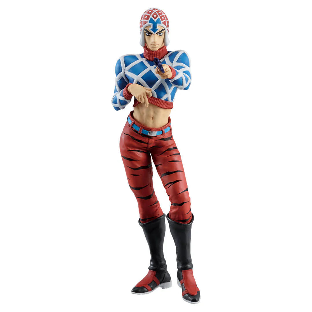 JOJO’S BIZARRE ADVENTURE FIGURA GOLDEN WIND PRICE C GUIDO MISTA MASTERLISE ICHIBAN KUJI PRECINTADA PREVENTA 3-4 sem.