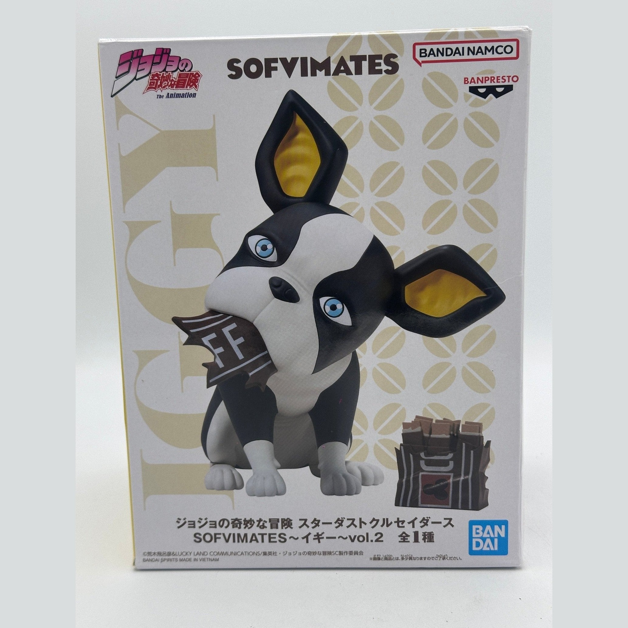 JOJOS BIZARRE ADVENTURE STARDUST CRUSADERS FIGURA IGGY SOFVIMATES COMO NUEVA