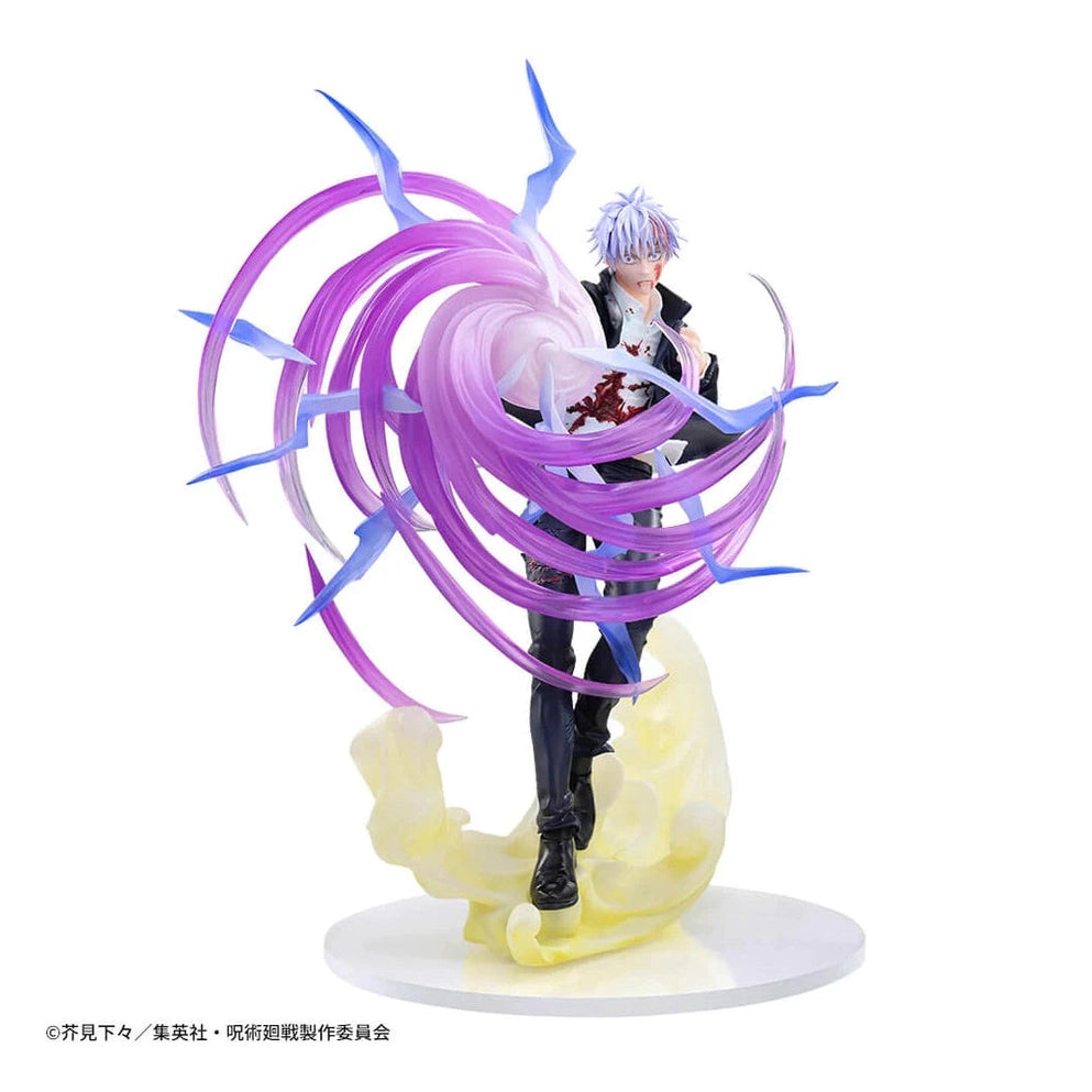 JUJUTSU KAISEN FIGURA SATORU GOJO HOLLOW PURPLE KYOSHIKI MURASAKI LUMINASTA COMO NUEVA PREVENTA 3-4 SEM.