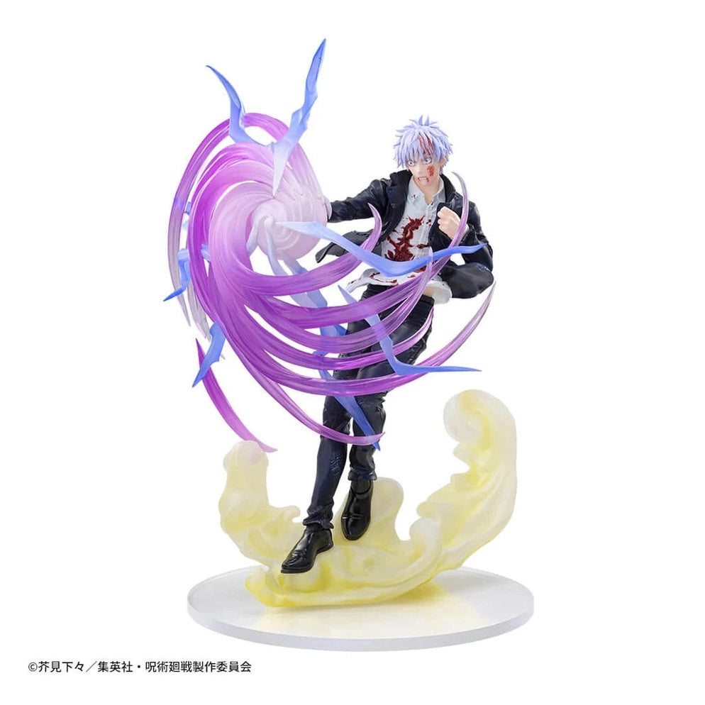JUJUTSU KAISEN FIGURA SATORU GOJO HOLLOW PURPLE KYOSHIKI MURASAKI LUMINASTA COMO NUEVA PREVENTA 3-4 SEM.