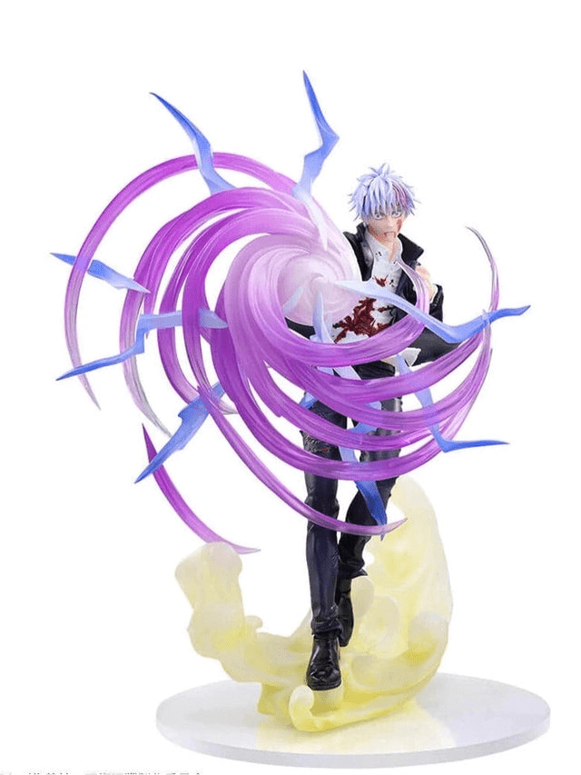 JUJUTSU KAISEN FIGURA SATORU GOJO HOLLOW PURPLE KYOSHIKI MURASAKI LUMINASTA COMO NUEVA PREVENTA 3-4 SEM.