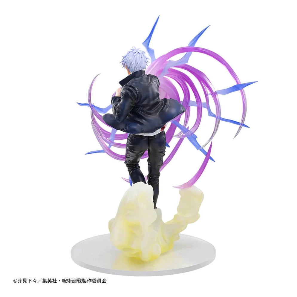 JUJUTSU KAISEN FIGURA SATORU GOJO HOLLOW PURPLE KYOSHIKI MURASAKI LUMINASTA COMO NUEVA PREVENTA 3-4 SEM.