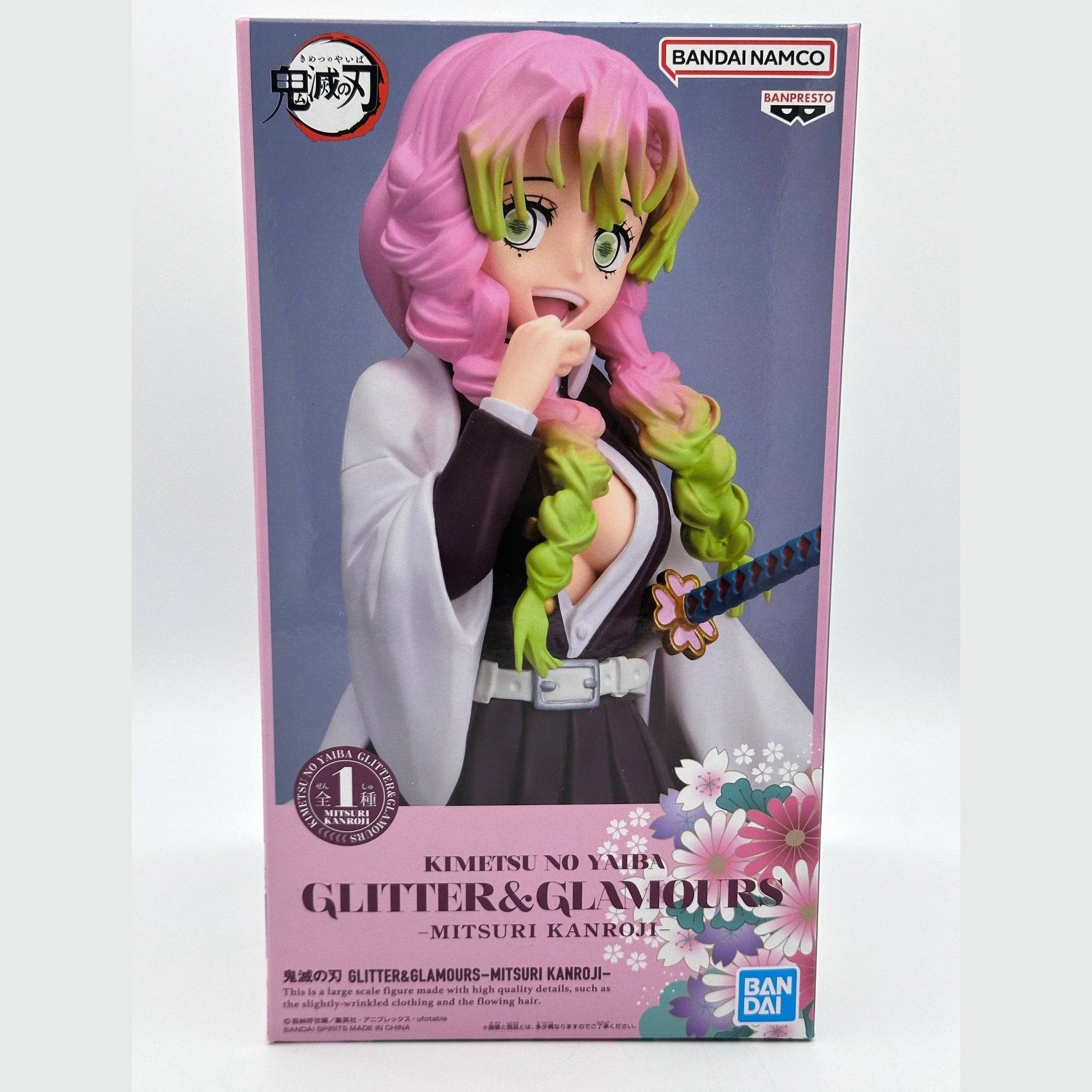 KIMETSU NO YAIBA FIGURA GLITTER & GLAMOURS MITSURI KANROJI COMO NUEVA PREVENTA 3-4 sem.