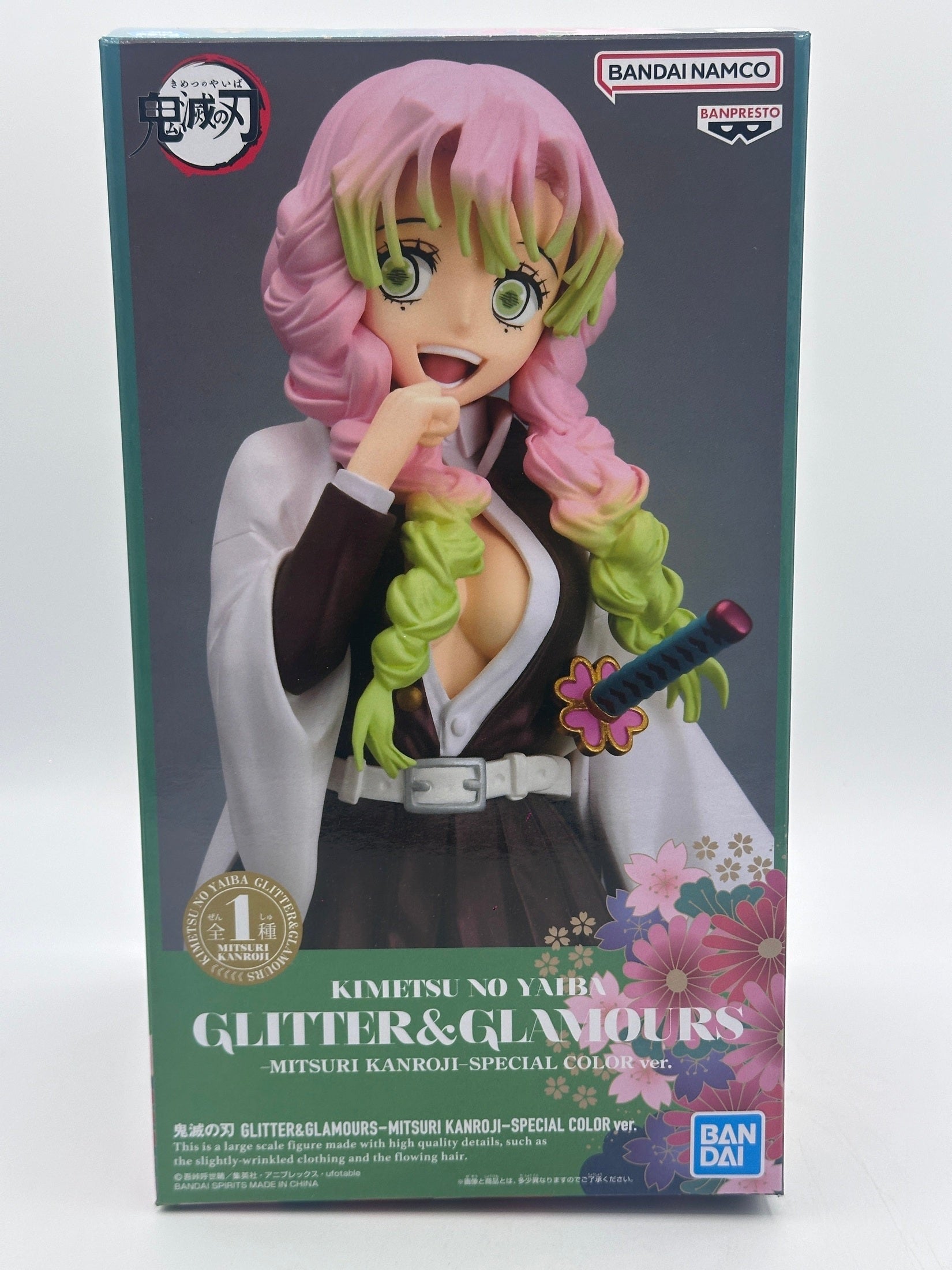 KIMETSU NO YAIBA FIGURA GLITTER & GLAMOURS MITSURI KANROJI SPECIAL COLOR VER. COMO NUEVA PREVENTA 3-4 sem.