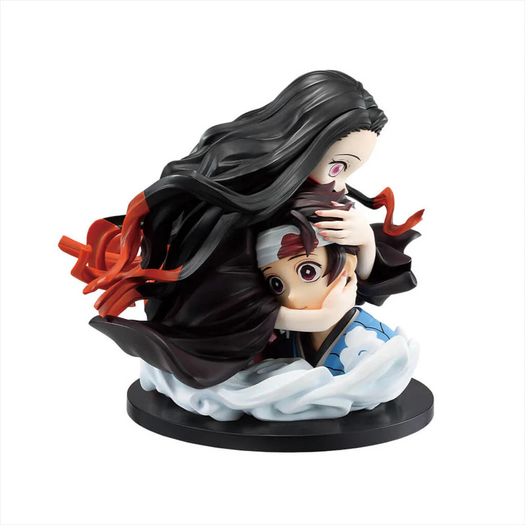 KIMETSU NO YAIBA FIGURA THE CONNECTED TRAIL PRICE A BUSTO NEZUKO Y TANJIRO KAMADO ART SCALE ICHIBAN KUJI PRECINTADA PREVENTA 3-4 sem.