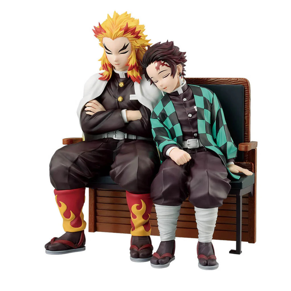 KIMETSU NO YAIBA FIGURA THE CONNECTED TRAIL PRICE B RENGOKU Y TANJIRO KAMADO REVIBLE MOMENT ICHIBAN KUJI PRECINTADA PREVENTA 3-4 sem.