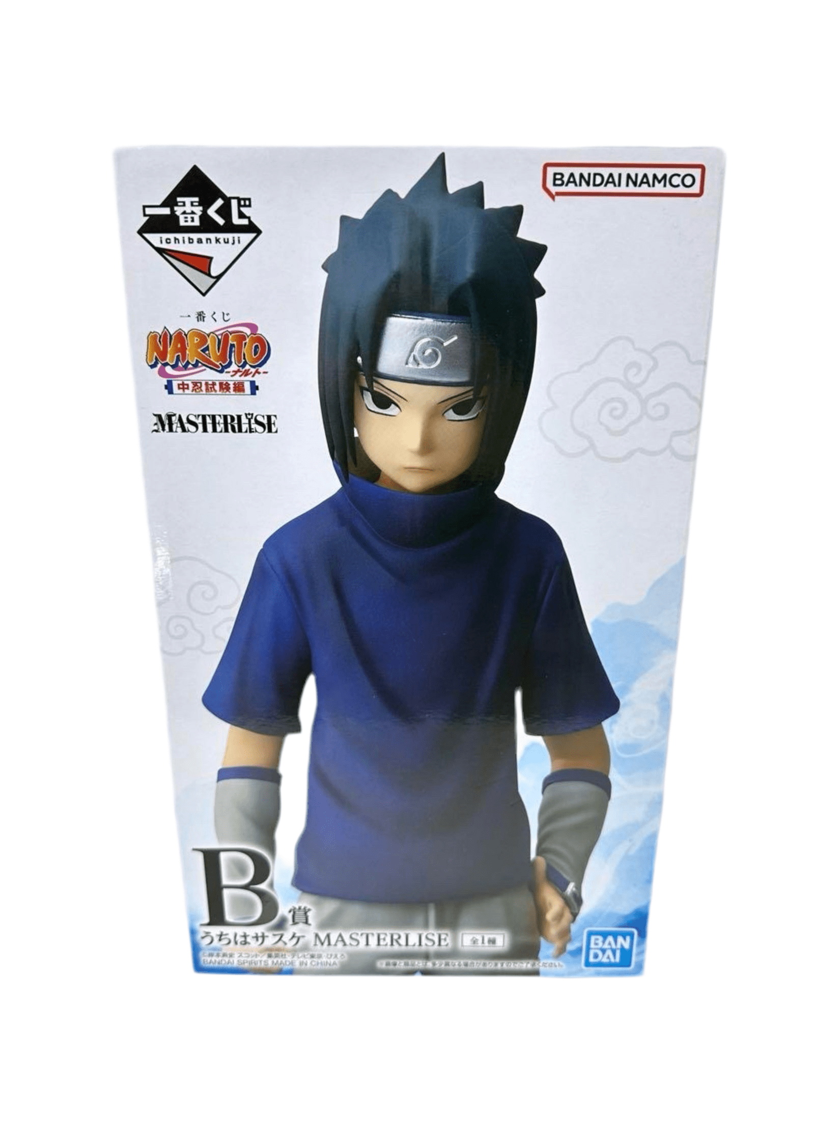 NARUTO FIGURA CHUNIN EXAM EDITION PRICE B SASUKE UCHIHA MASTERLISE ICHIBAN KUJI PRECINTADA PREVENTA 3-4 sem.