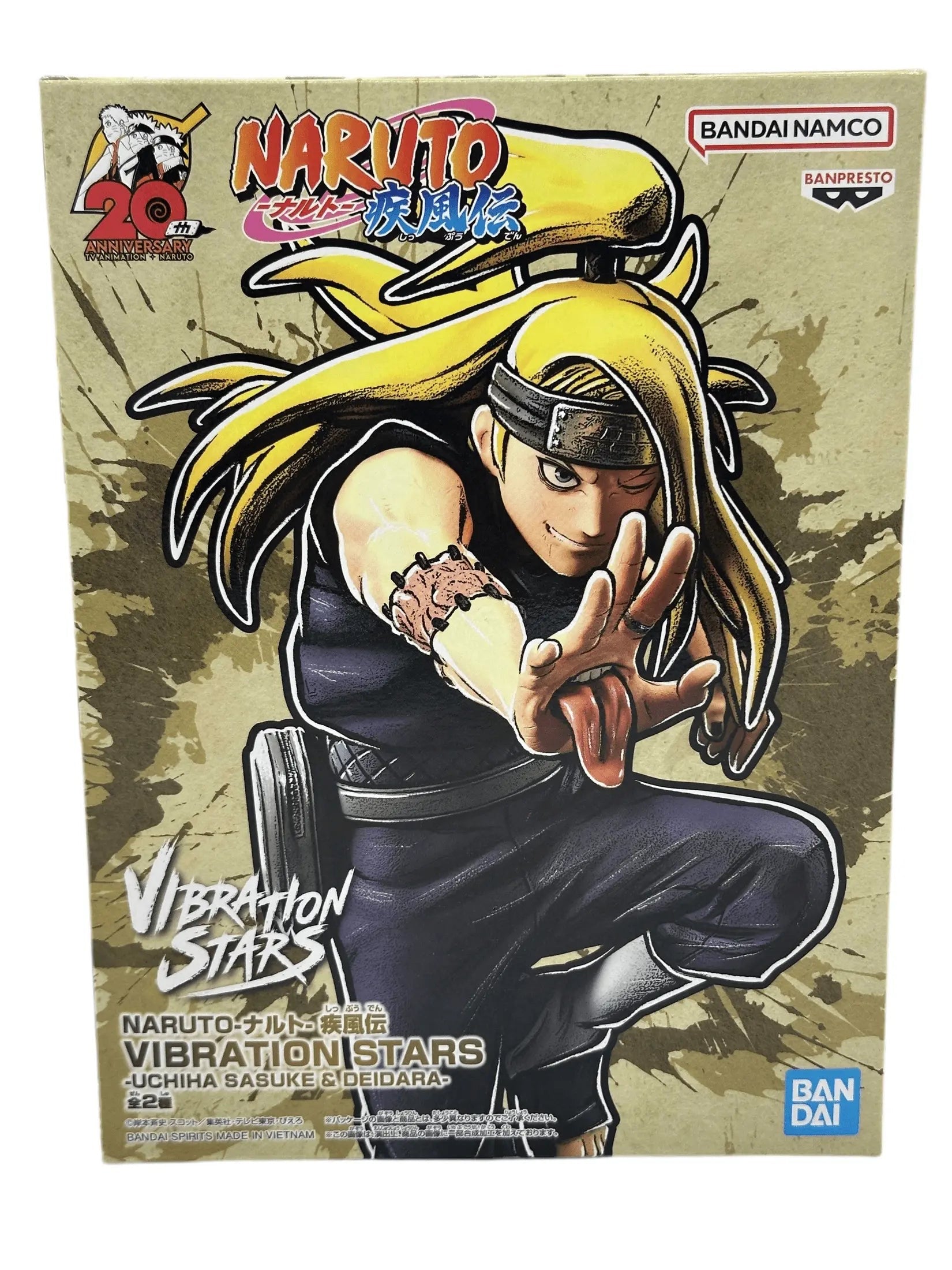 NARUTO FIGURA DEIDARA NARUTO SHIPPUDEN VIBRATION STARS B BANPRESTO COMO NUEVA