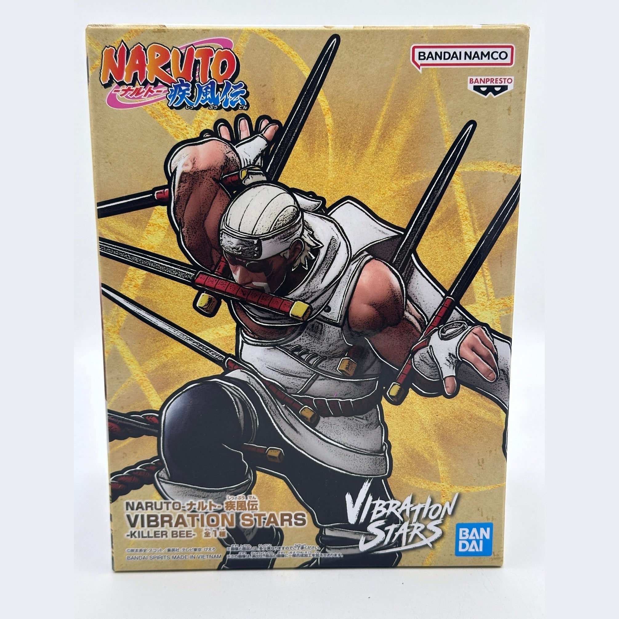 NARUTO FIGURA KILLER BEE VIBRATION STARS BANPRESTO COMO NUEVA