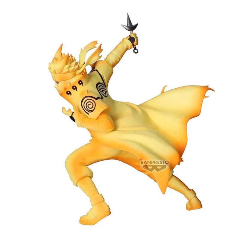 NARUTO FIGURA MINATO NAMIKAZE MODO CHAKRA VIBRATION STARS BANPRESTO COMO NUEVA