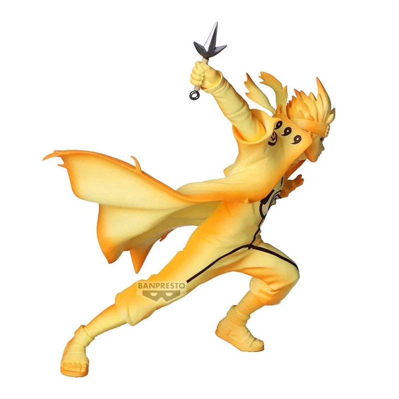 NARUTO FIGURA MINATO NAMIKAZE MODO CHAKRA VIBRATION STARS BANPRESTO COMO NUEVA