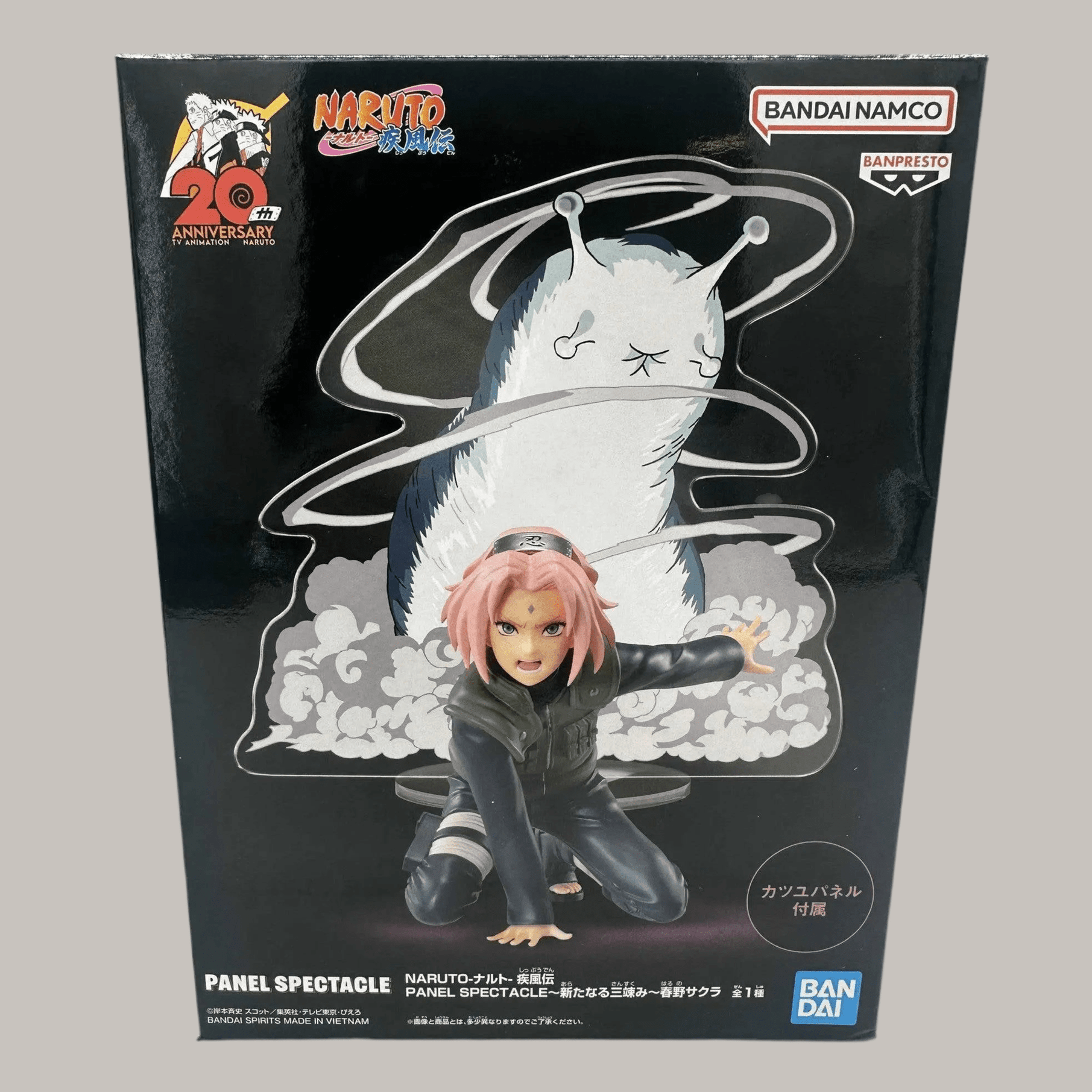 NARUTO FIGURA SAKURA HARUNO PANEL SPECTACLE BANPRESTO COMO NUEVA