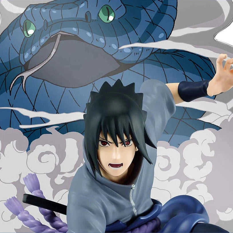 NARUTO FIGURA SASUKE UCHIHA PANEL SPECTACLE BANPRESTO COMO NUEVA PREVENTA 3-4 sem.
