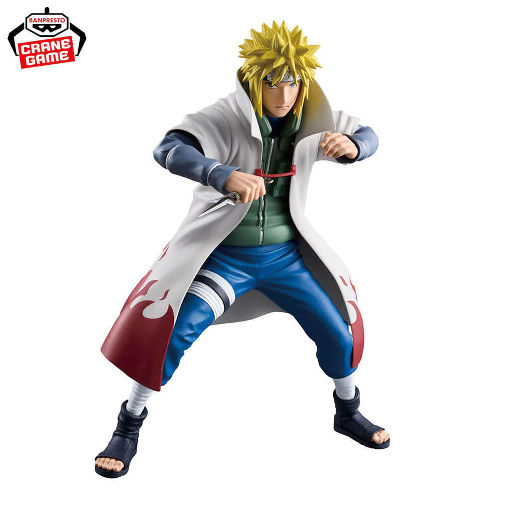 NARUTO SHIPPUDEN FIGURA NAMIKAZE MINATO GRANDISTA COMO NUEVA STOCK JAPÓN 5-6 sem.
