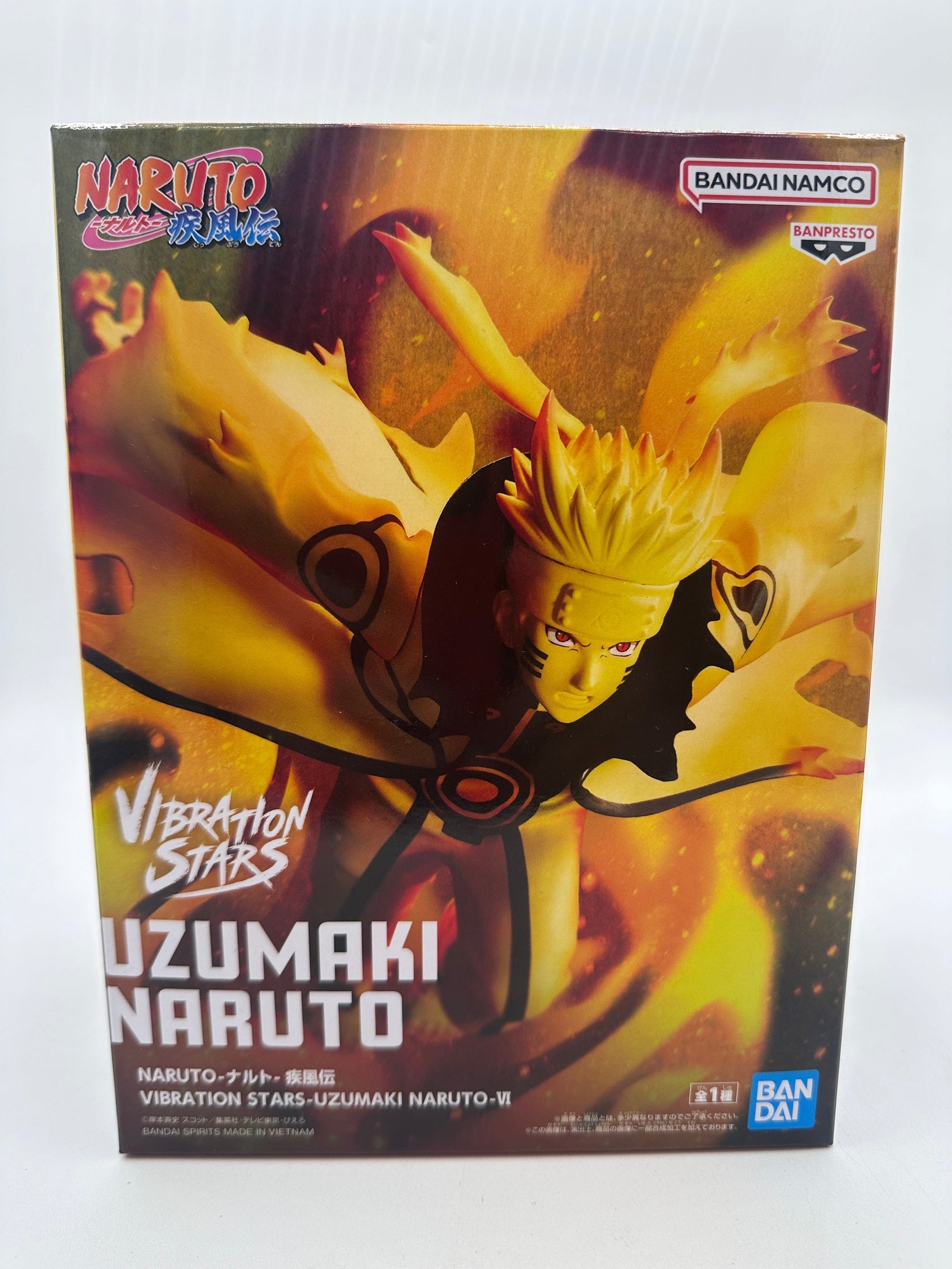 NARUTO SHIPPUDEN - FIGURA NARUTO UZUMAKI VI VIBRATION STARS COMO NUEVA