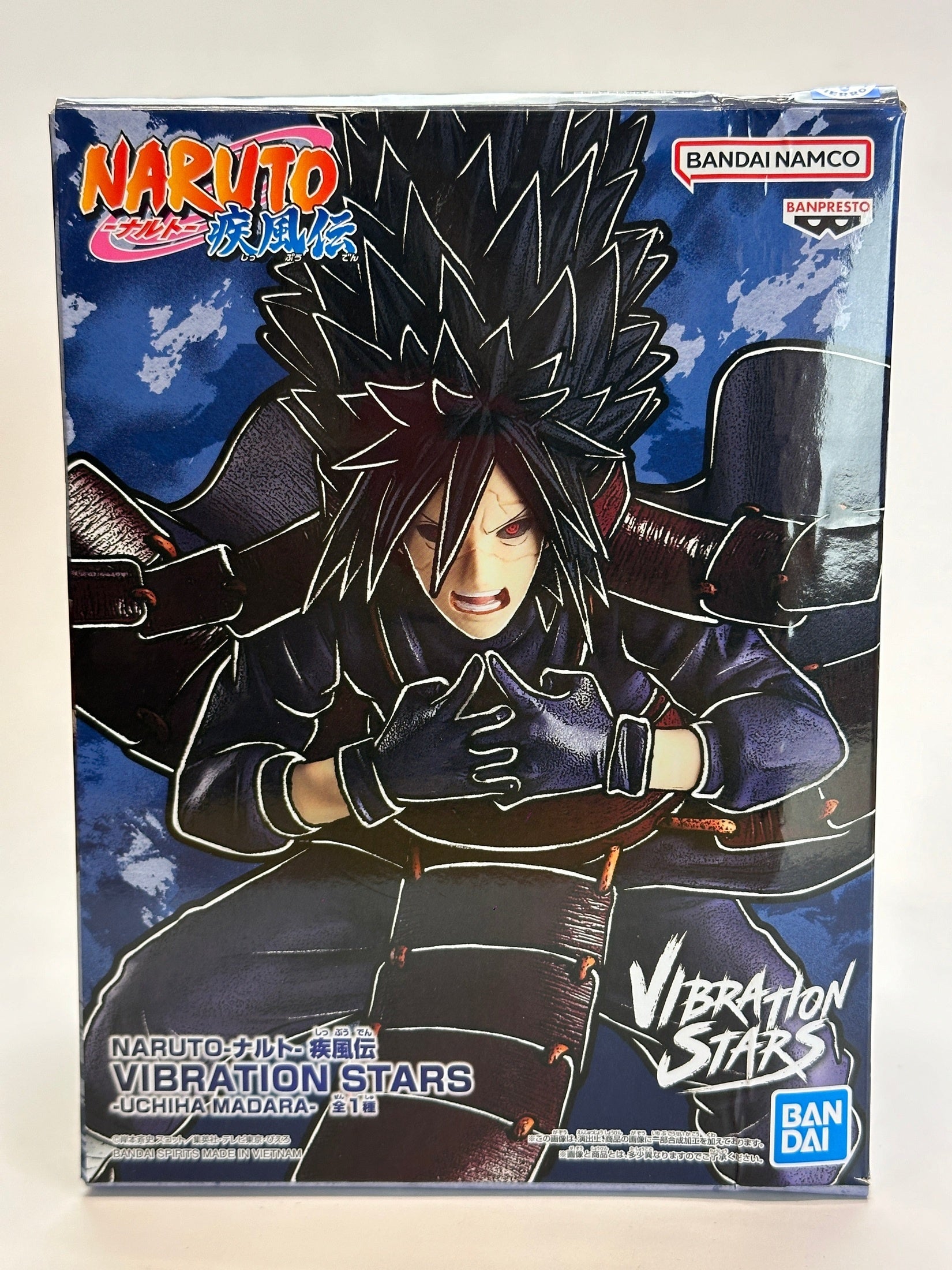 NARUTO SHIPUDDEN FIGURA VIBRATION STARS MADARA UCHIHA COMO NUEVA