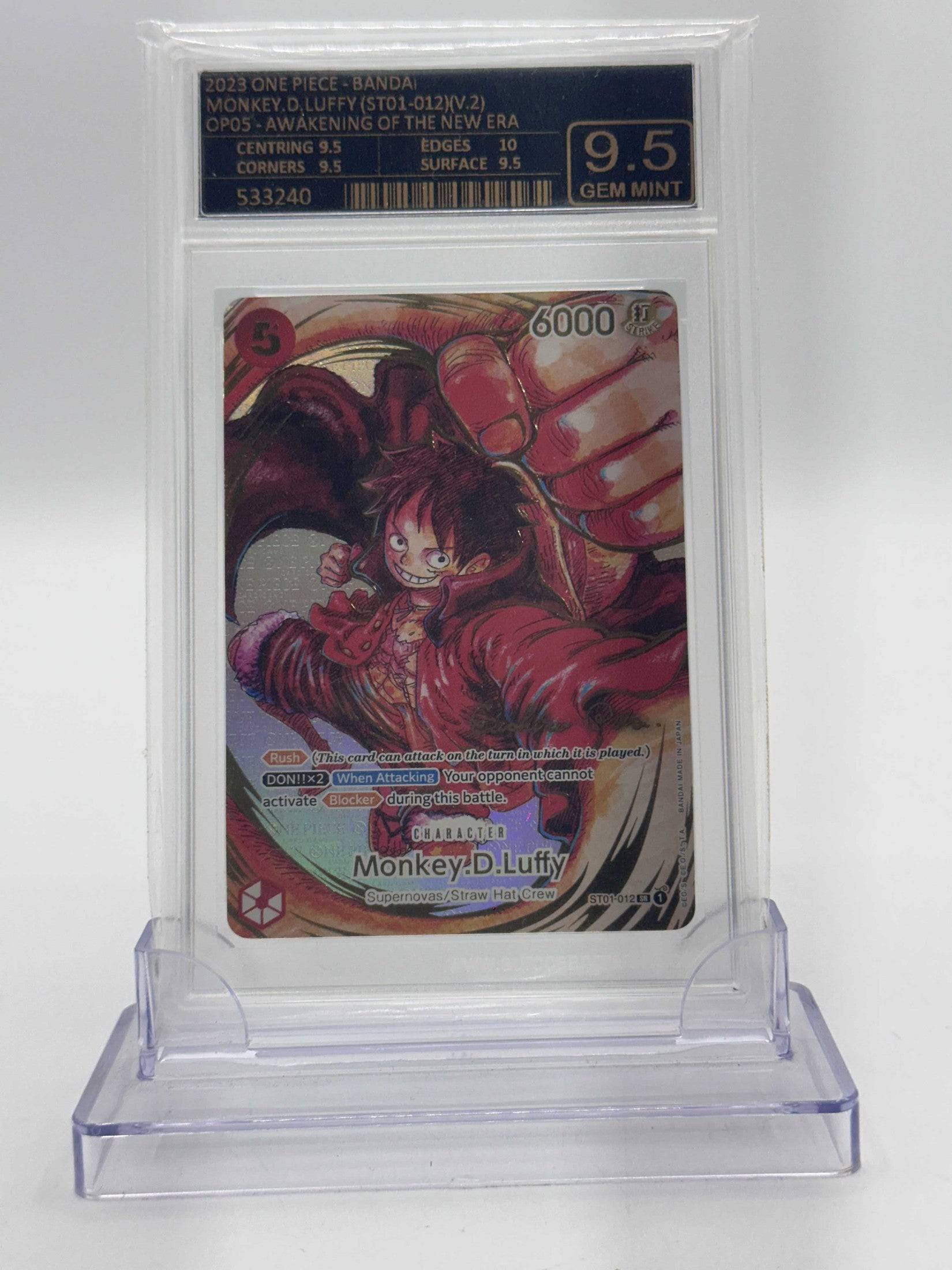 ONE PIECE CARD GAME MONKEY D. LUFFY ST01-012 SIGNED One Piece Card Game Otaku Village