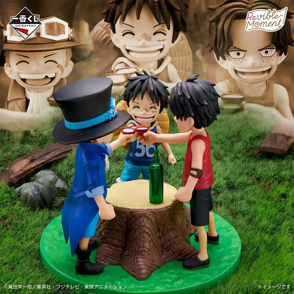 ONE PIECE DRAMATIC MEMORIES FIGURA ACE & SABO & MONKEY D. LUFFY ICHIBAN KUJI PRIZE A
