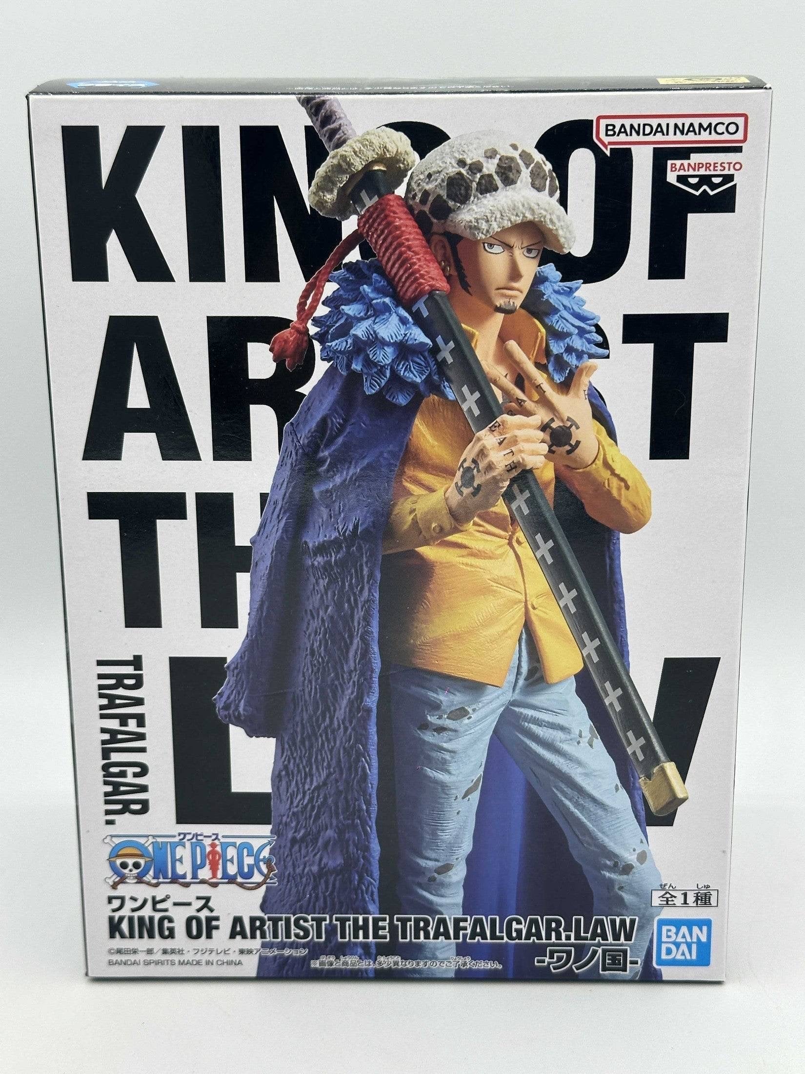 ONE PIECE FIGURA BANPRESTO TRAFALGAR LAW KING OF ARTIST COMO NUEVA