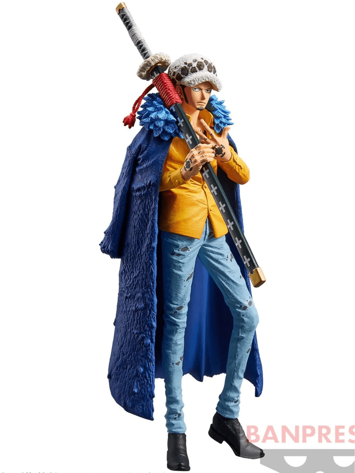 ONE PIECE FIGURA BANPRESTO TRAFALGAR LAW KING OF ARTIST COMO NUEVA