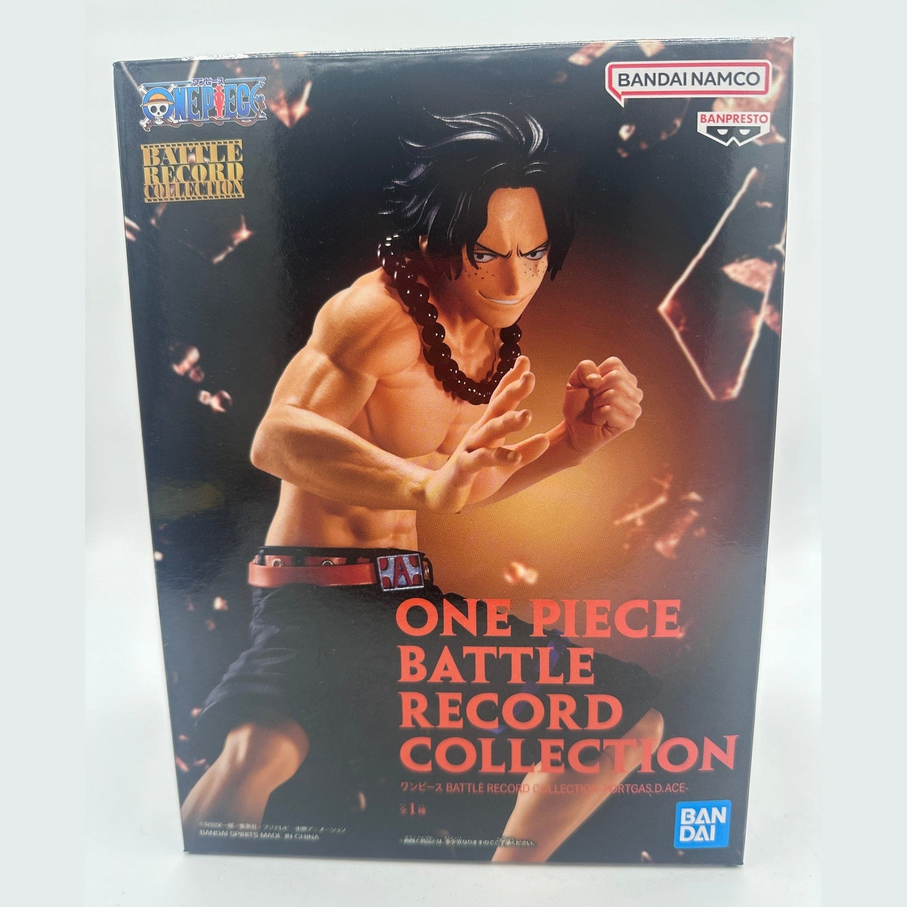 ONE PIECE FIGURA BATTLE RECORD COLLECTION PORTGAS D. ACE COMO NUEVA