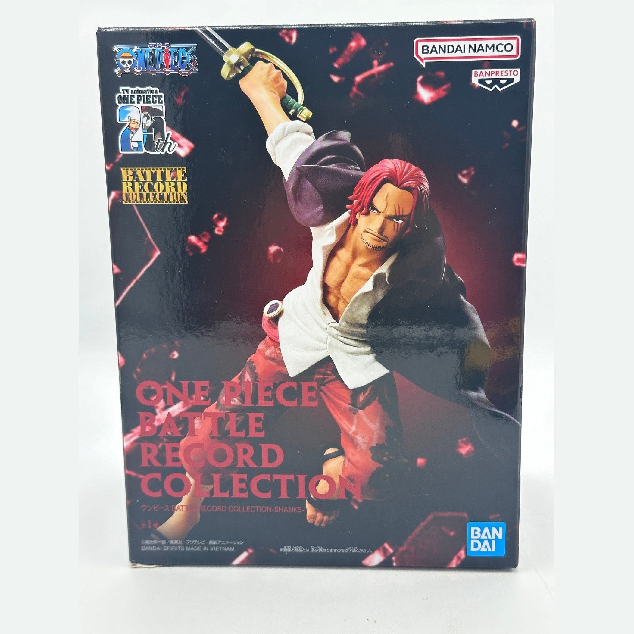 ONE PIECE FIGURA BATTLE RECORD COLLECTION - SHANKS COMO NUEVA PREVENTA 3-4 sem.