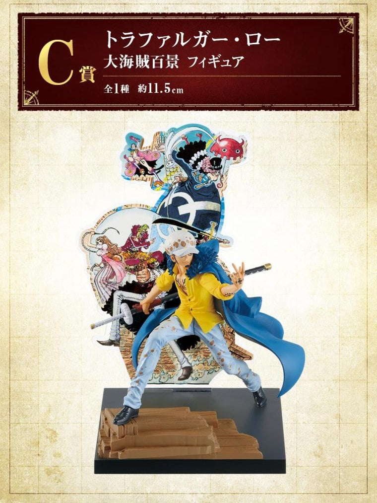 ONE PIECE FIGURA BIG PIRATE HUNDRED VIEWS PREMIO C TRAFALGAR LAW ICHIBAN KUJI PRECINTADA STOCK JAPÓN 5-6 sem.
