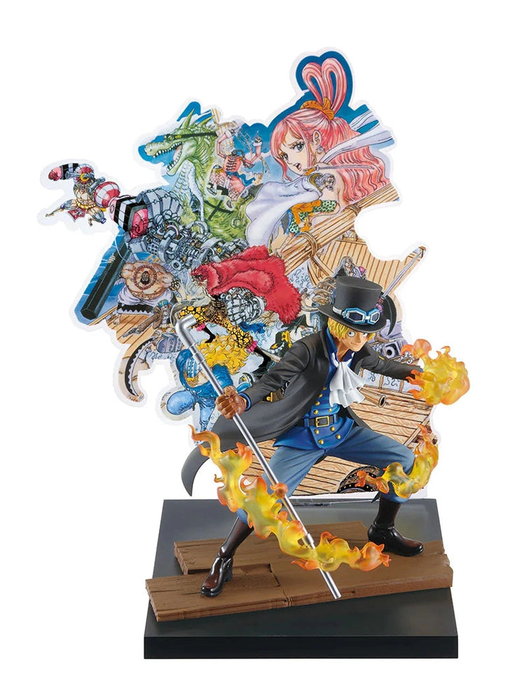 ONE PIECE FIGURA BIG PIRATE HUNDRED VIEWS PREMIO F SABO ICHIBAN KUJI PRECINTADA STOCK JAPÓN 5-6 sem.