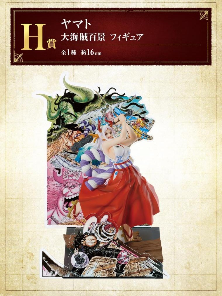 ONE PIECE FIGURA BIG PIRATE HUNDRED VIEWS PREMIO H YAMATO ICHIBAN KUJI PRECINTADA STOCK JAPÓN 5-6 sem.