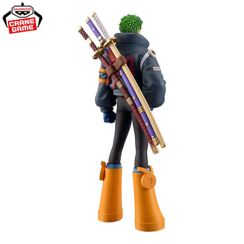 ONE PIECE FIGURA EGGHEAD RORONOA ZORO GRANDLINE SERIES COMO NUEVA