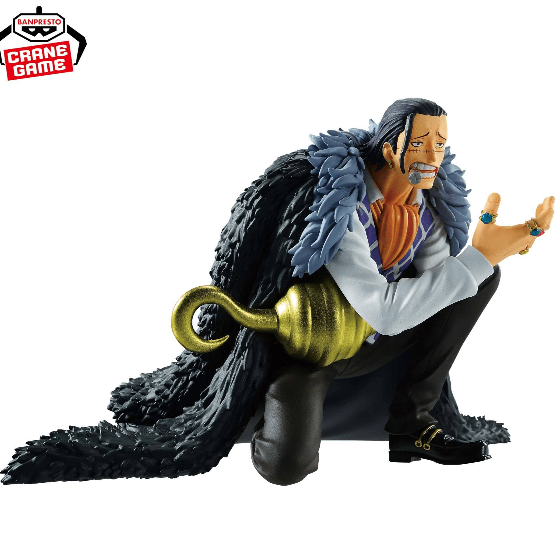 ONE PIECE FIGURA FIGURA CROCODILE BATTLE RECORD COLLECTION BANPRESTO COMO NUEVA
