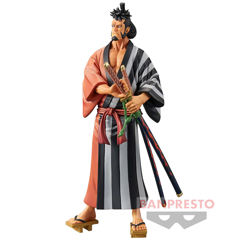 ONE PIECE FIGURA FIGURA KINEMON THE GRANDLINE MEN WANOKUNI DXF VOL.27 BANPRESTO MUY BUEN ESTADO