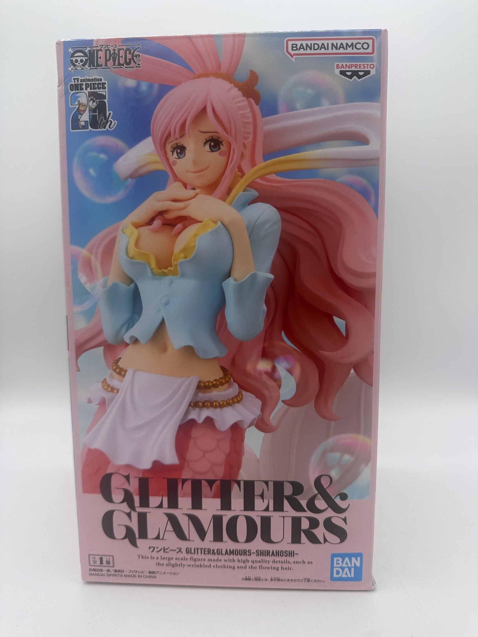 ONE PIECE FIGURA GLITTER & GLAMOURS SHIRAHOSHI COMO NUEVA