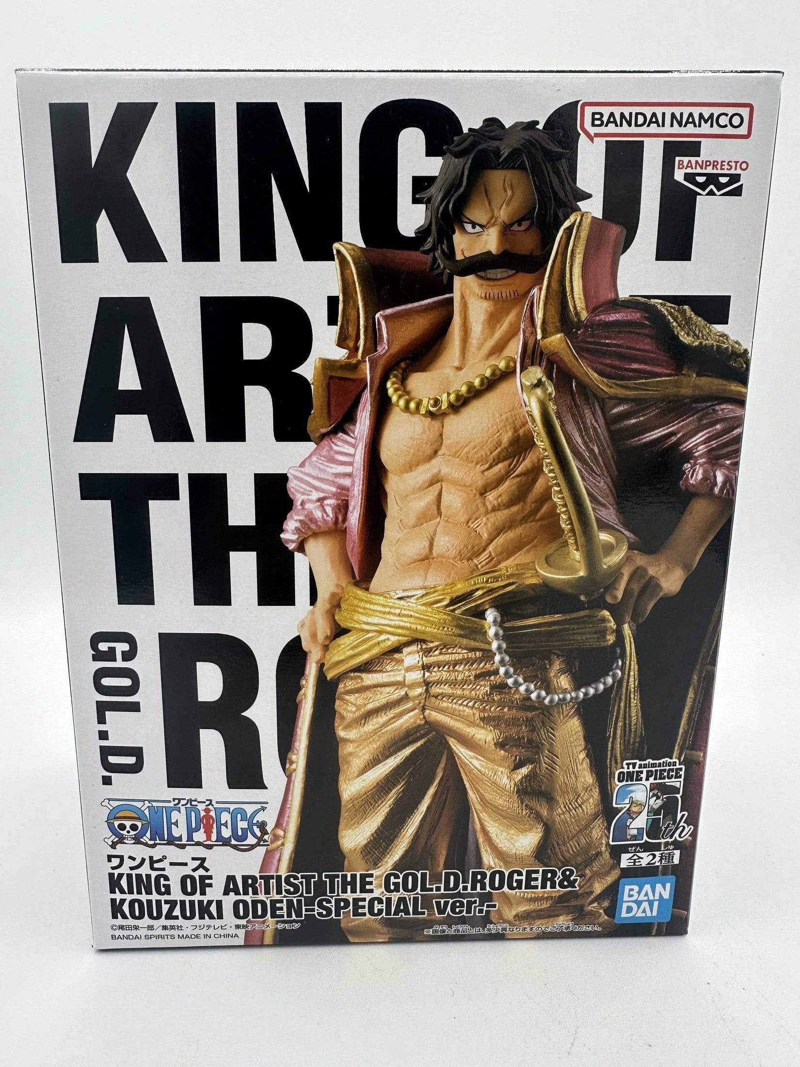 ONE PIECE FIGURA GOL D. ROGER ONE PIECE KING OF ARTIST COMO NUEVA