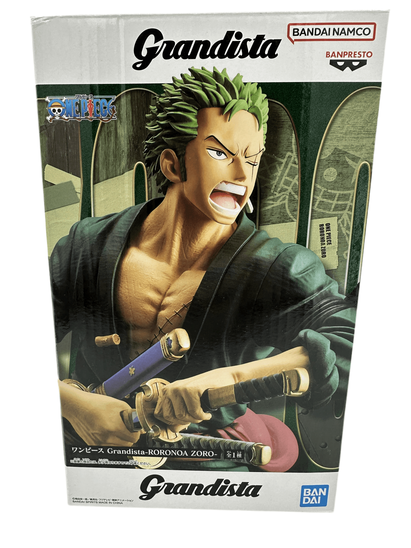 ONE PIECE FIGURA GRANDISTA RORONOA ZORO COMO NUEVA PREVENTA 3-4 sem.