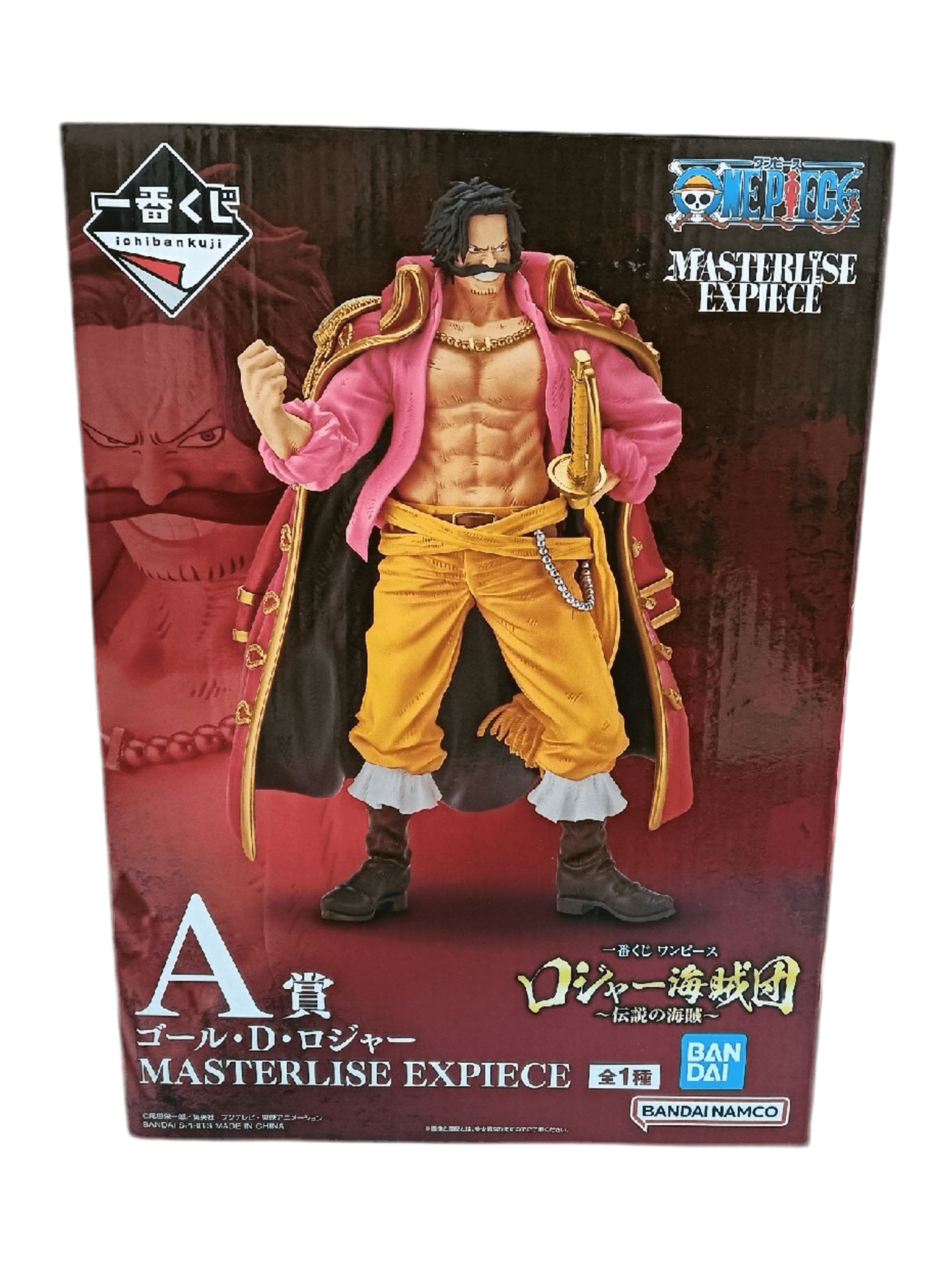 ONE PIECE FIGURA ICHIBAN KUJI LEGENDARY PIRATES GOLD D. ROGER MASTERLISE EXPIECE PREMIO A PRECINTADA PREVENTA 3-4 sem.