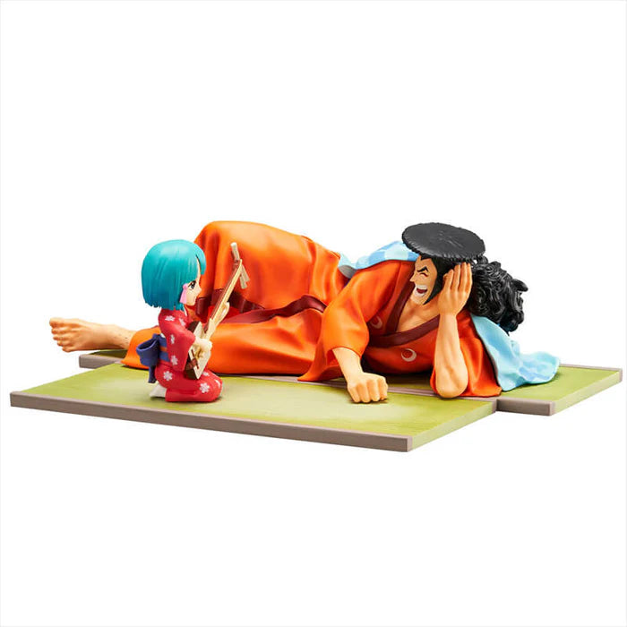 ONE PIECE FIGURA ICHIBAN KUJI REVIBLE MOMENT II - FIGURA ODEN Y HIYORI PREMIO C MUY BUEN ESTADO