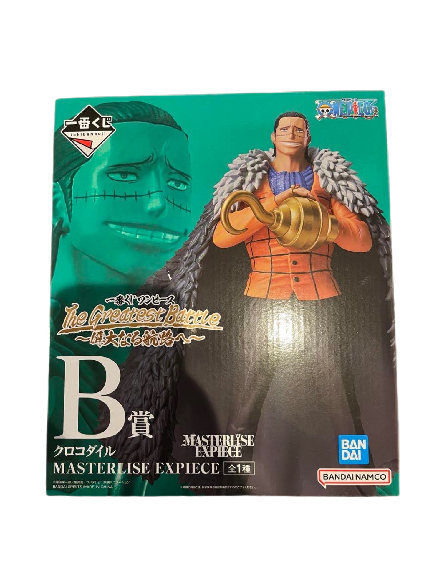 ONE PIECE FIGURA ICHIBAN KUJI THE GREATEST BATTLE CROCODILE MASTERLISE EXPIECE PREMIO B PRECINTADA PREVENTA 3-4 sem.