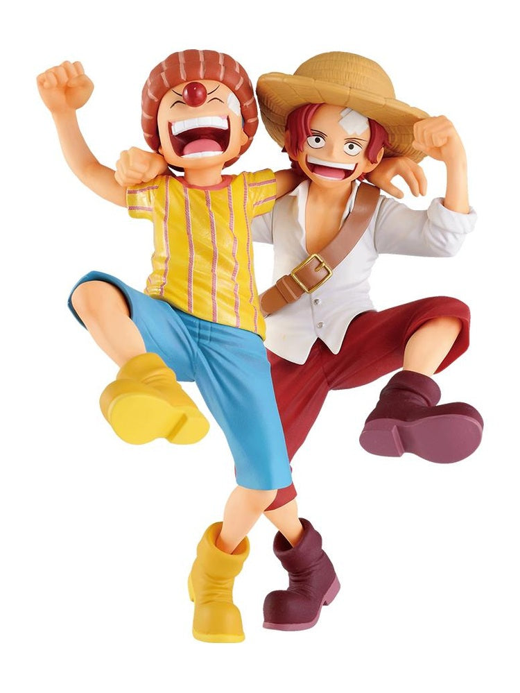 ONE PIECE FIGURA LEGENDS OVER TIME PREMIO E SHANKS & BUGGY THE GREAT LEGEND FIGURE ICHIBAN KUJI PRECINTADA STOCK JAPÓN 5-6 sem.