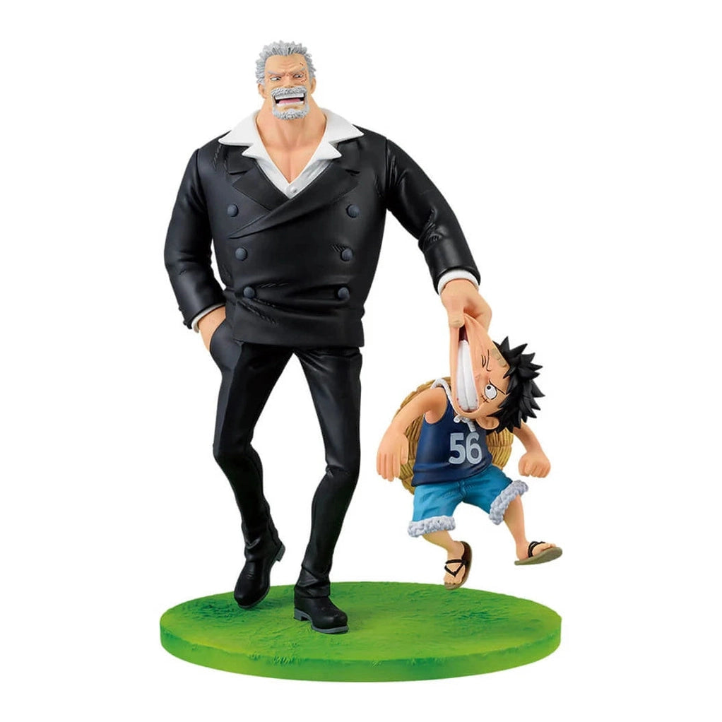 ONE PIECE FIGURA LUFFY Y GARP FIGURA REVIBLE MOMENT ROAD TO DOWN ICHIBAN KUJI PREMIO B PRECINTADA PREVENTA 3-4 sem.