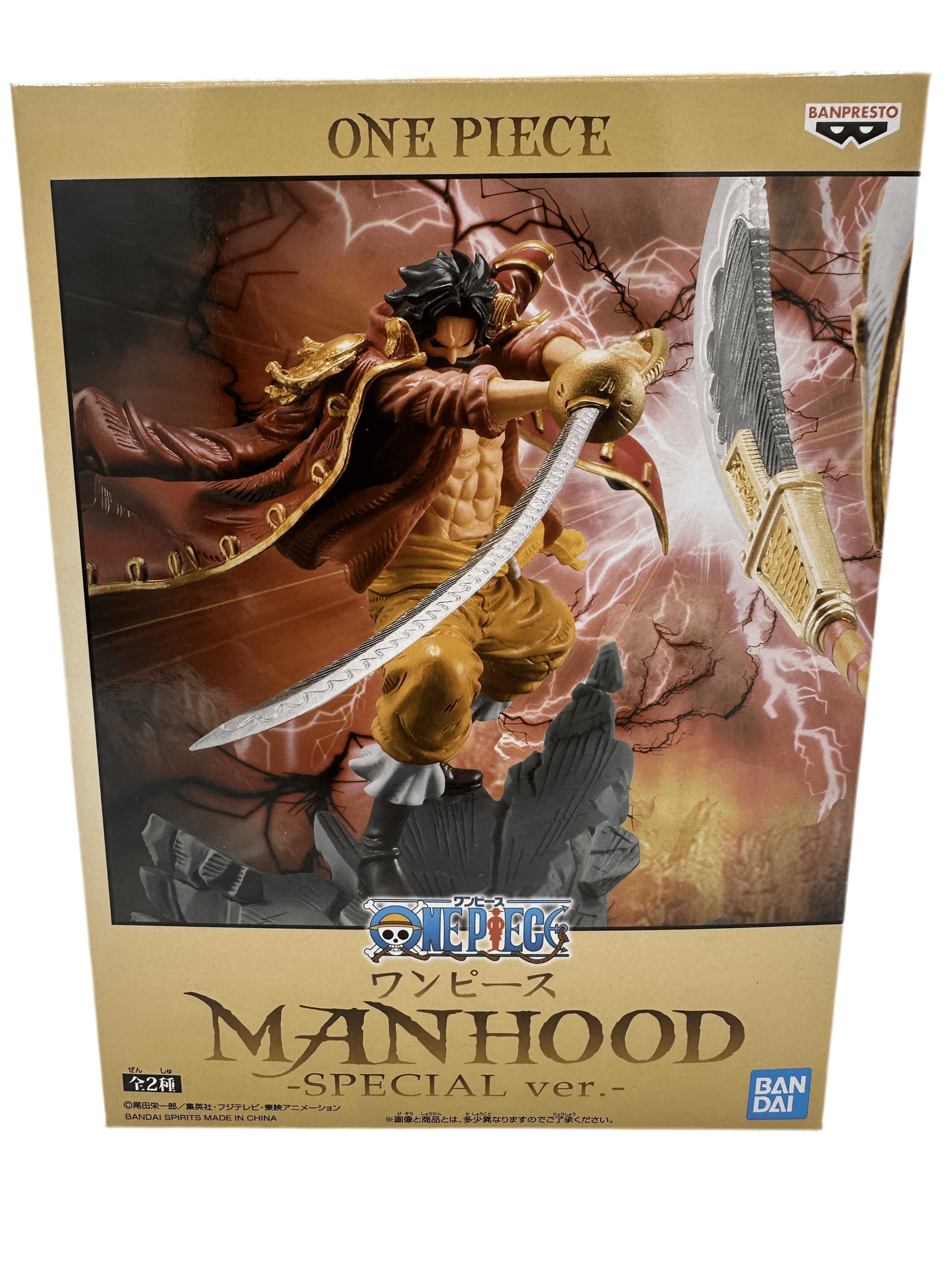 ONE PIECE FIGURA MANHOOD SPECIAL VER. ROGER BANPRESTO COMO NUEVA