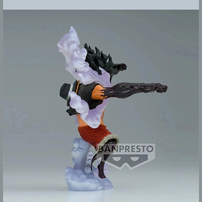 ONE PIECE FIGURA MONKEY D. LUFFY GEAR 4TH SNAKEMAN KING OF ARTIST COMO NUEVA