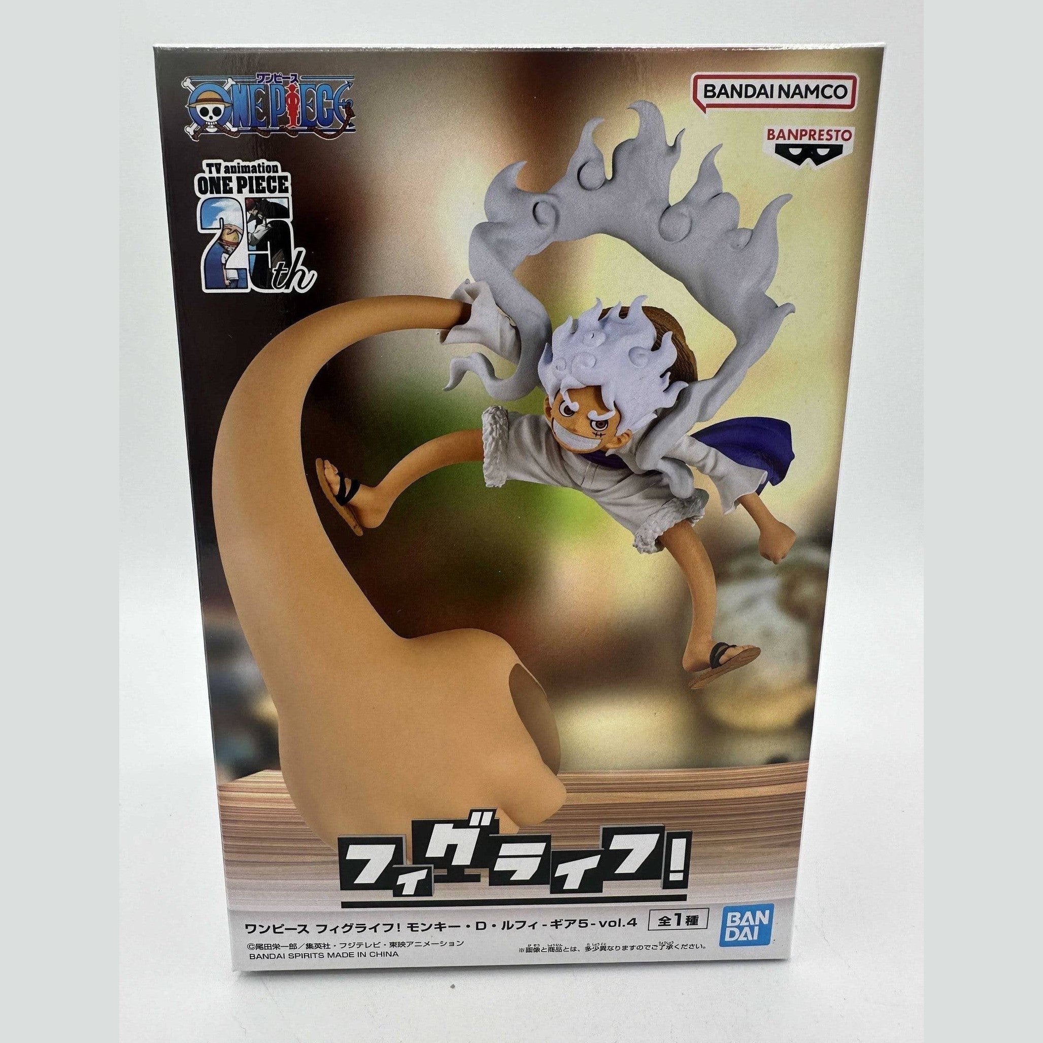 ONE PIECE FIGURA MONKEY D. LUFFY GEAR 5 ONE PIECE FIG LIFE! VOL. 4 COMO NUEVA